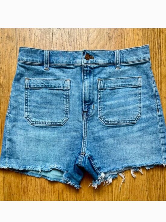 Madewell Pants - Madewell High-Rise Denim Shorts Patch Pocket Edition | Size 29